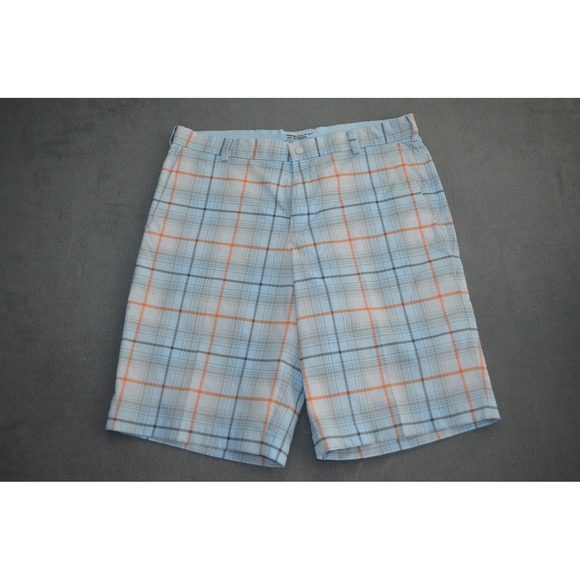 Nike Golf Tour Performance Dri-Fit Blue Plaid Shorts 509182-453‎ Mens Size 35 - Picture 1 of 10